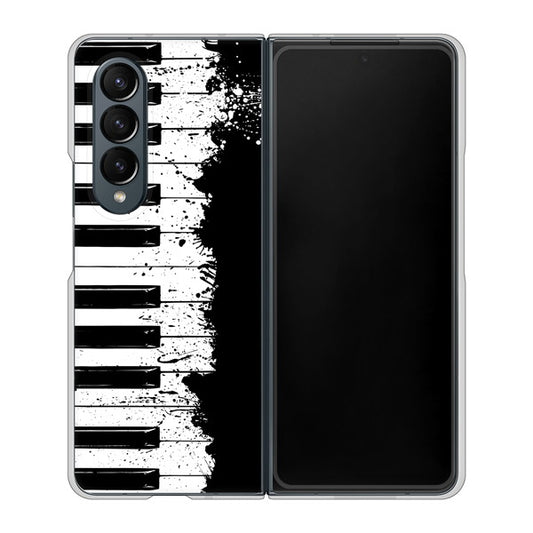 Galaxy Z Fold4 SC-55C docomo 高画質仕上げ 背面印刷 ハードケース【611 クラッシュピアノ】