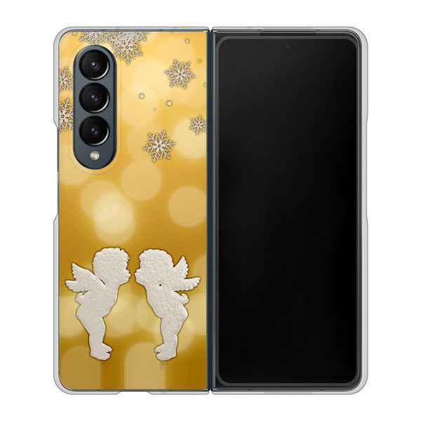 Galaxy Z Fold4 SC-55C docomo 高画質仕上げ 背面印刷 ハードケース【1247 エンジェルkiss(S)】