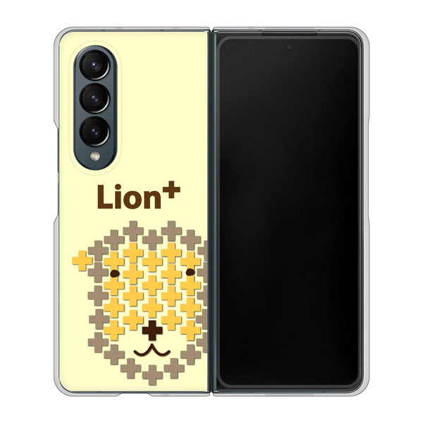 Galaxy Z Fold4 SC-55C docomo 高画質仕上げ 背面印刷 ハードケース【IA804 Lion+】