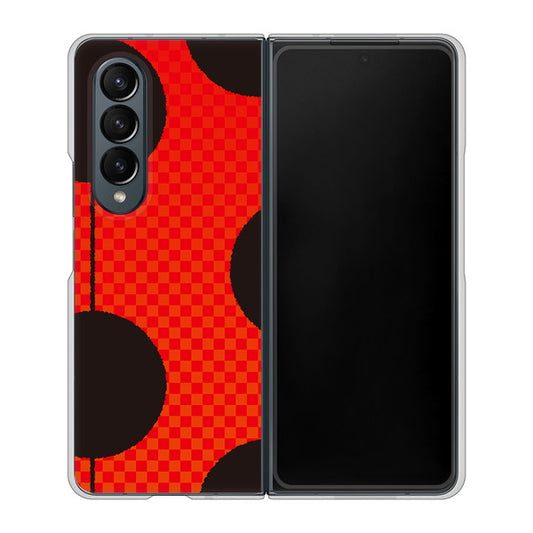 Galaxy Z Fold4 SC-55C docomo 高画質仕上げ 背面印刷 ハードケース【IB906 てんとうむしのシンプル】