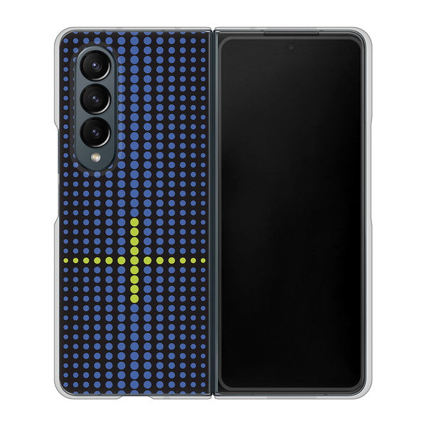 Galaxy Z Fold4 SC-55C docomo 高画質仕上げ 背面印刷 ハードケース【IB907 グラデーションドット】