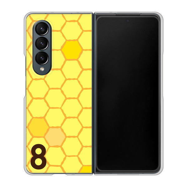Galaxy Z Fold4 SC-55C docomo 高画質仕上げ 背面印刷 ハードケース【IB913 はちの巣】