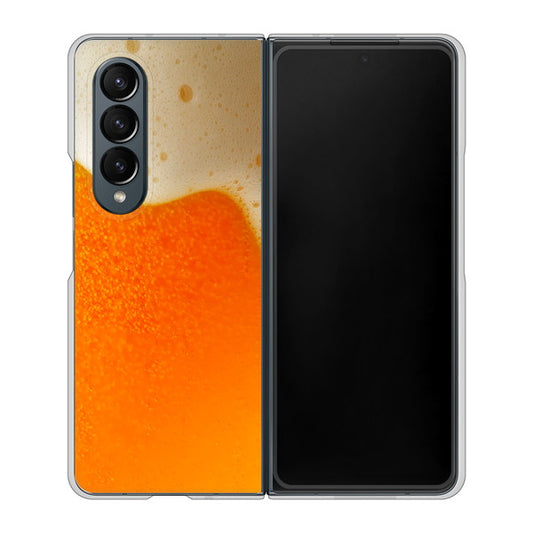 Galaxy Z Fold4 SC-55C docomo 高画質仕上げ 背面印刷 ハードケース【VA855 ジョッキ生(ビール)】