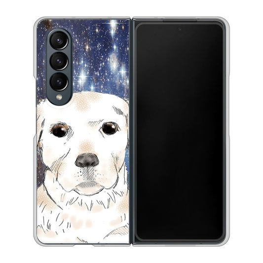 Galaxy Z Fold4 SC-55C docomo 高画質仕上げ 背面印刷 ハードケース【YD820 ラブラドールレトリバー01】