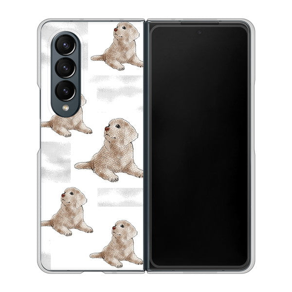 Galaxy Z Fold4 SC-55C docomo 高画質仕上げ 背面印刷 ハードケース【YD823 ラブラドールレトリバー04】