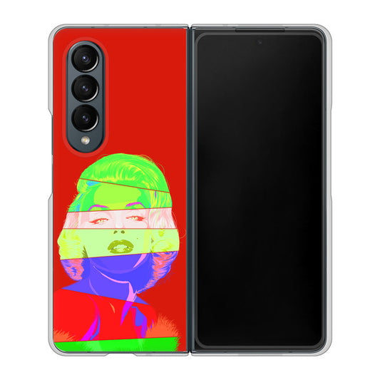 Galaxy Z Fold4 SC-55C docomo 高画質仕上げ 背面印刷 ハードケース【YJ209 マリリンモンローデザイン(B)】