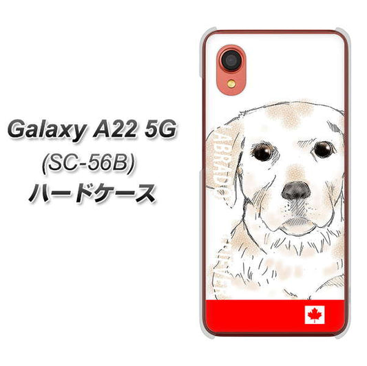 Galaxy A22 5G SC-56B docomo 高画質仕上げ 背面印刷 ハードケース【YD821 ラブラドールレトリバー02】
