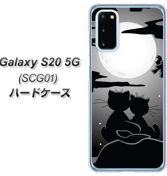 au ギャラクシー S20 5G SCG01 高画質仕上げ 背面印刷 ハードケース【342 月夜の二人】