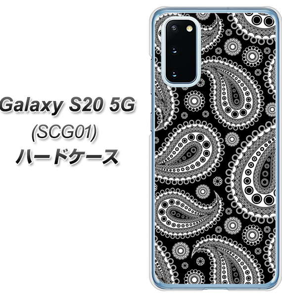 au ギャラクシー S20 5G SCG01 高画質仕上げ 背面印刷 ハードケース【421 ベイズリー】