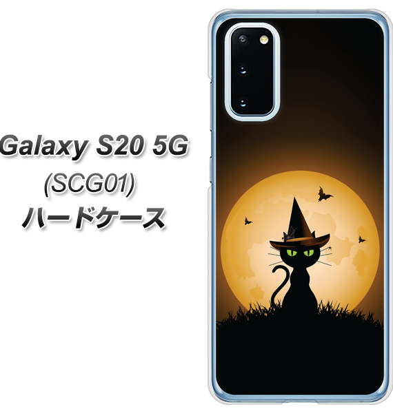 au ギャラクシー S20 5G SCG01 高画質仕上げ 背面印刷 ハードケース【440 猫の魔法使い】