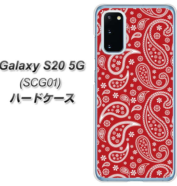 au ギャラクシー S20 5G SCG01 高画質仕上げ 背面印刷 ハードケース【765 ペイズリーエンジ】