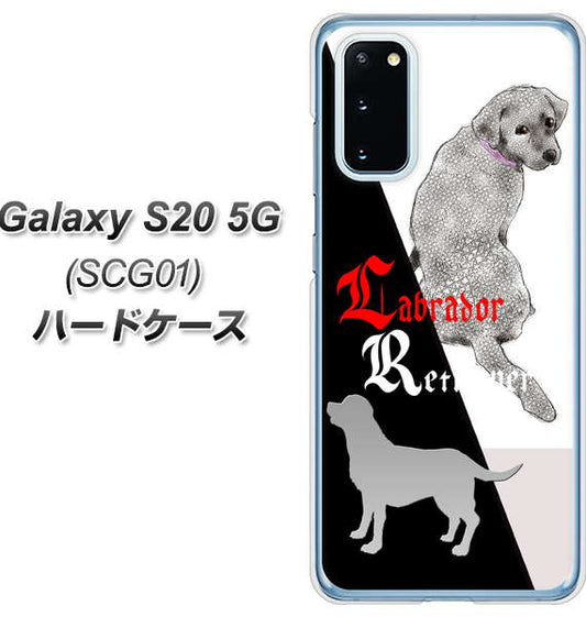 au ギャラクシー S20 5G SCG01 高画質仕上げ 背面印刷 ハードケース【YD822 ラブラドールレトリバー03】