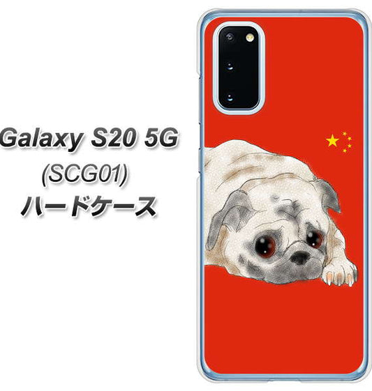 au ギャラクシー S20 5G SCG01 高画質仕上げ 背面印刷 ハードケース【YD857 パグ03】