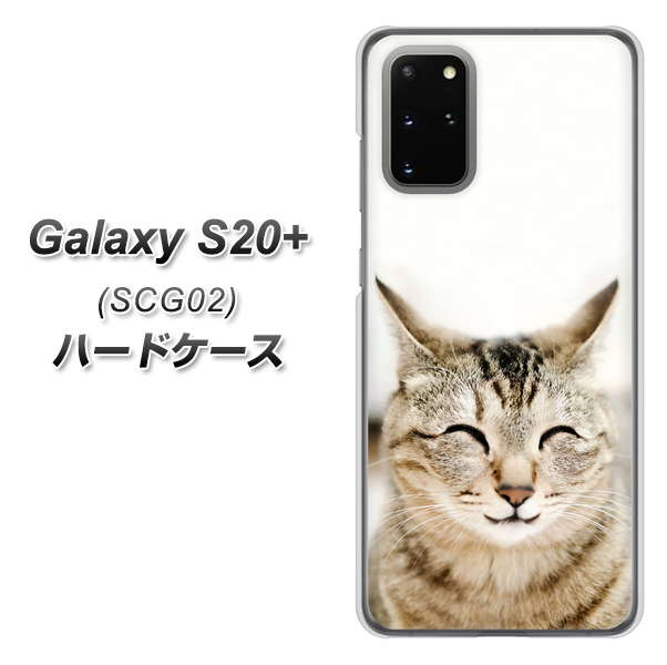 au ギャラクシーS20+ SCG02 高画質仕上げ 背面印刷 ハードケース【VA801 笑福ねこ】