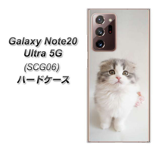 au ギャラクシー ノート20 ウルトラ 5G SCG06 高画質仕上げ 背面印刷 ハードケース【VA803 まっていますネコ】