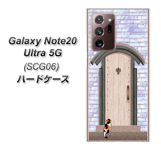 au ギャラクシー ノート20 ウルトラ 5G SCG06 高画質仕上げ 背面印刷 ハードケース【YA952 石ドア02 素材クリア】