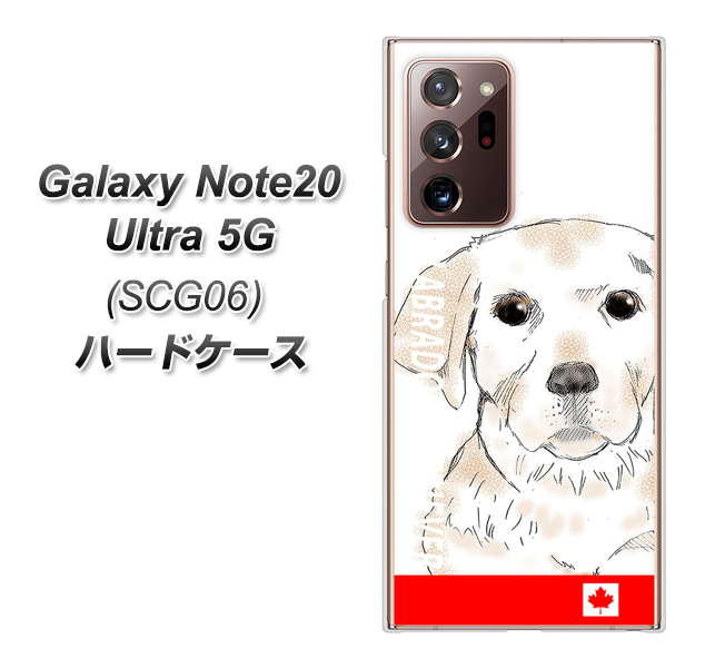 au ギャラクシー ノート20 ウルトラ 5G SCG06 高画質仕上げ 背面印刷 ハードケース【YD821 ラブラドールレトリバー02】