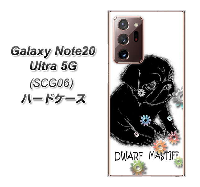 au ギャラクシー ノート20 ウルトラ 5G SCG06 高画質仕上げ 背面印刷 ハードケース【YD859 パグ05】