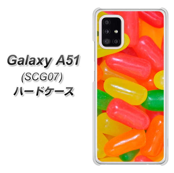 au ギャラクシーA51 SCG07 高画質仕上げ 背面印刷 ハードケース【449 ジェリービーンズ】