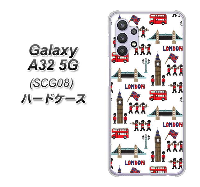 au ギャラクシーA32 5G SCG08 高画質仕上げ 背面印刷 ハードケース【EK811 ロンドンの街】