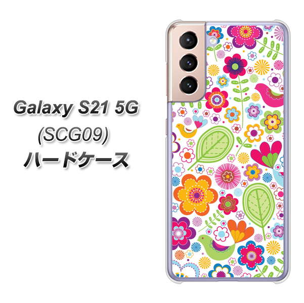 au ギャラクシーS21 5G SCG09 高画質仕上げ 背面印刷 ハードケース【477 幸せな絵】