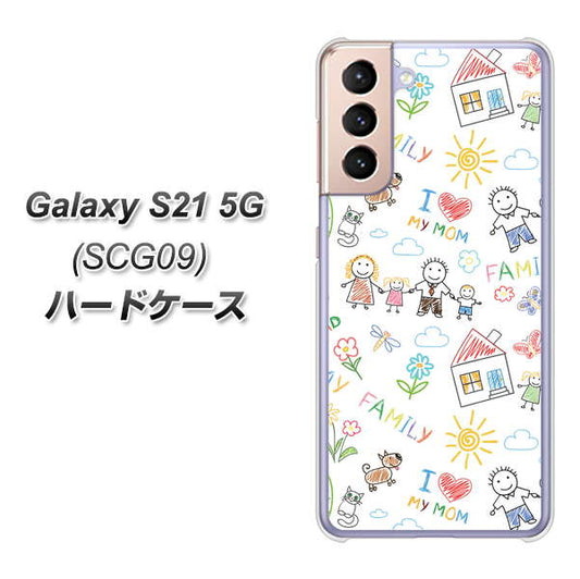 au ギャラクシーS21 5G SCG09 高画質仕上げ 背面印刷 ハードケース【709 ファミリー】