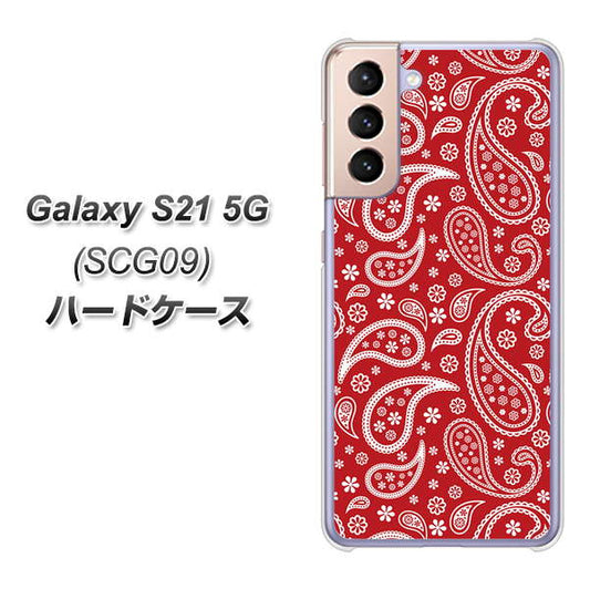 au ギャラクシーS21 5G SCG09 高画質仕上げ 背面印刷 ハードケース【765 ペイズリーエンジ】