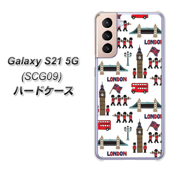 au ギャラクシーS21 5G SCG09 高画質仕上げ 背面印刷 ハードケース【EK811 ロンドンの街】