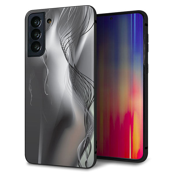 au ギャラクシーS21+ 5G SCG10 強化ガラス&TPUスマホケース ガラプリ【566 ボディウォール】