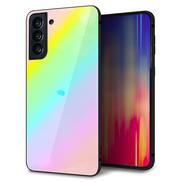 au ギャラクシーS21+ 5G SCG10 強化ガラス&TPUスマホケース ガラプリ【YJ287 デザイン】