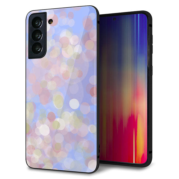 au ギャラクシーS21+ 5G SCG10 強化ガラス&TPUスマホケース ガラプリ【YJ293 デザイン】