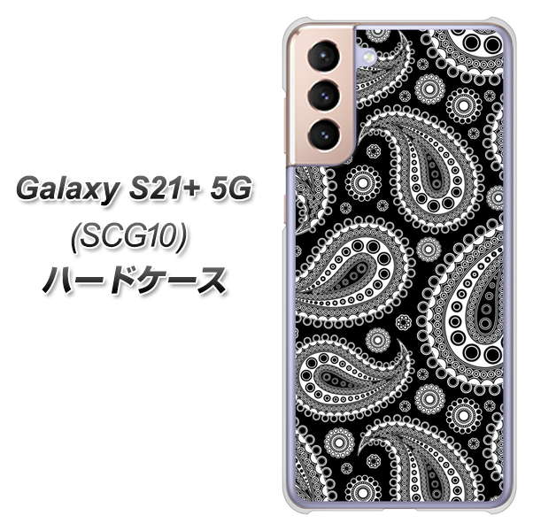 au ギャラクシーS21+ 5G SCG10 高画質仕上げ 背面印刷 ハードケース【421 ベイズリー】