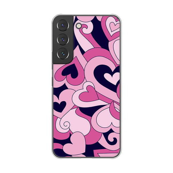 Galaxy S22 SCG13 au 高画質仕上げ 背面印刷 ハードケース プリティハート