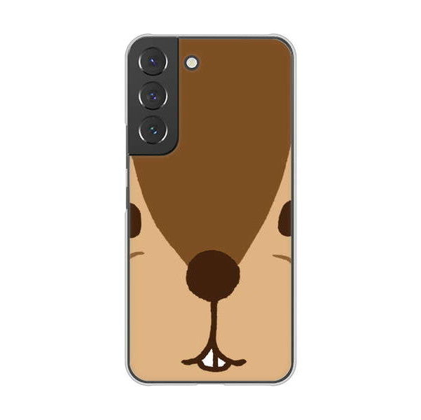 Galaxy S22 SCG13 au 高画質仕上げ 背面印刷 ハードケース ドアップアニマル