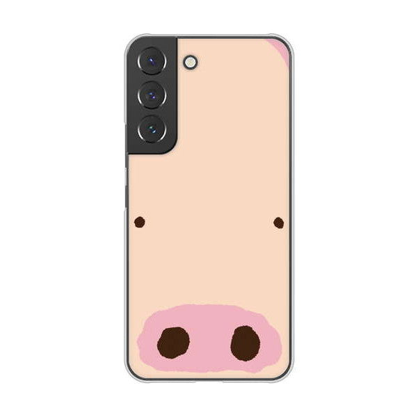 Galaxy S22 SCG13 au 高画質仕上げ 背面印刷 ハードケース ドアップアニマル