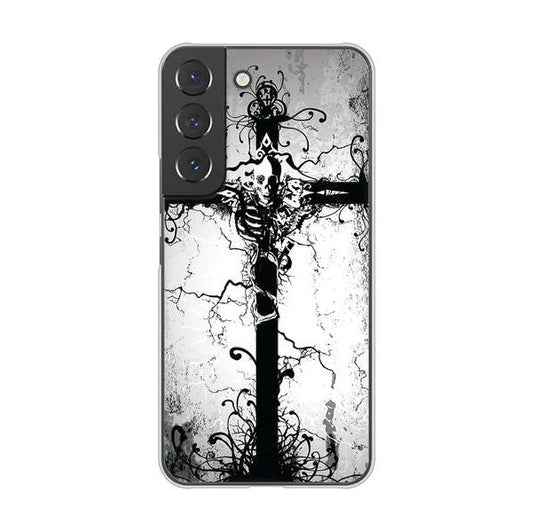 Galaxy S22 SCG13 au 高画質仕上げ 背面印刷 ハードケース 【432 張付の骸】
