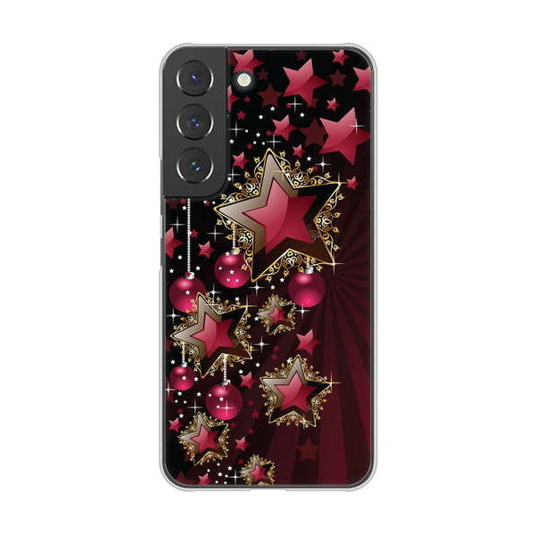 Galaxy S22 SCG13 au 高画質仕上げ 背面印刷 ハードケース 【434 星の壁】