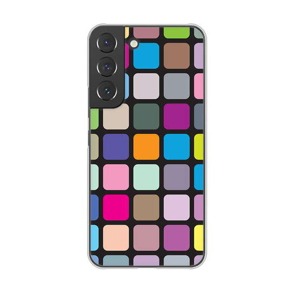 Galaxy S22 SCG13 au 高画質仕上げ 背面印刷 ハードケース 【509 カラースクエア】
