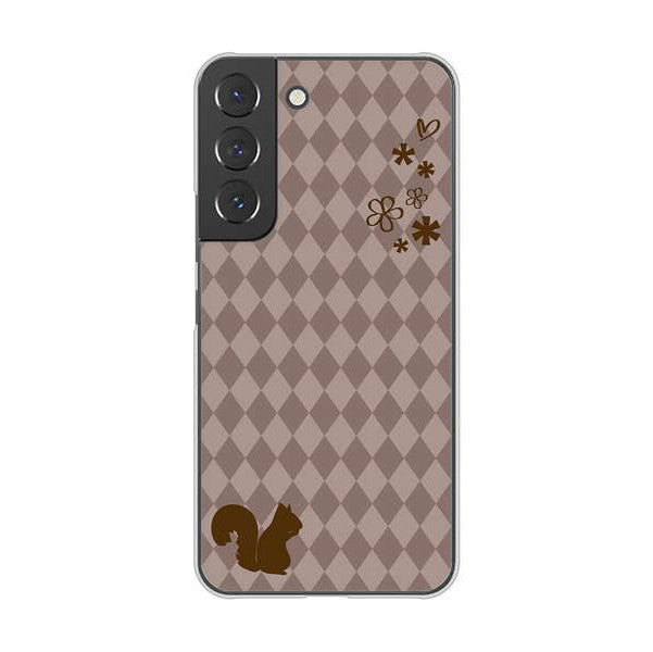 Galaxy S22 SCG13 au 高画質仕上げ 背面印刷 ハードケース 【515 リス】