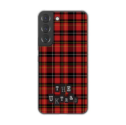 Galaxy S22 SCG13 au 高画質仕上げ 背面印刷 ハードケース 【547 THEチェック】