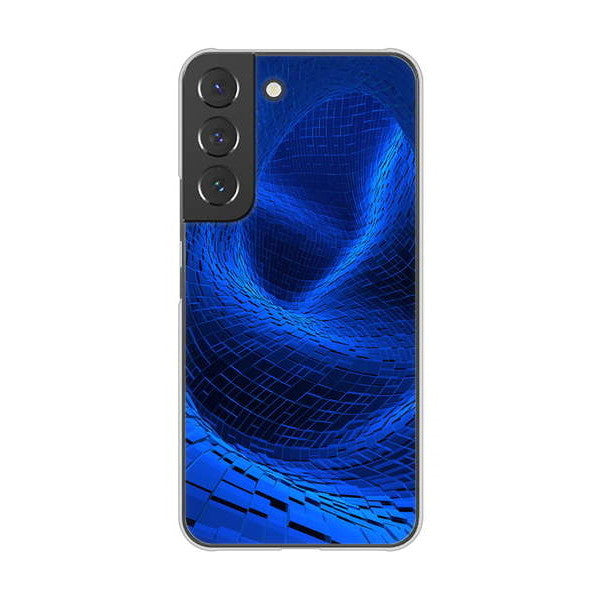 Galaxy S22 SCG13 au 高画質仕上げ 背面印刷 ハードケース 【1302 ワープブルー】