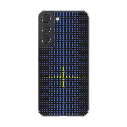 Galaxy S22 SCG13 au 高画質仕上げ 背面印刷 ハードケース 【IB907 グラデーションドット】