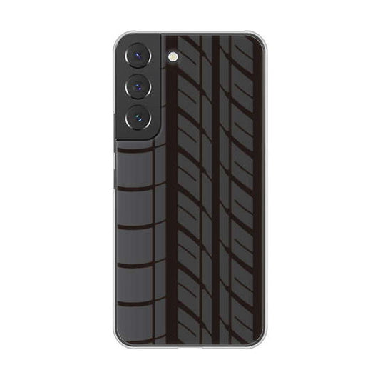 Galaxy S22 SCG13 au 高画質仕上げ 背面印刷 ハードケース 【IB931 タイヤ】