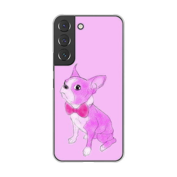 Galaxy S22 SCG13 au 高画質仕上げ 背面印刷 ハードケース ボストンテリア