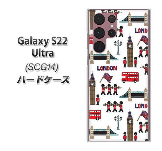 Galaxy S22 Ultra SCG14 au 高画質仕上げ 背面印刷 ハードケース【EK811 ロンドンの街】