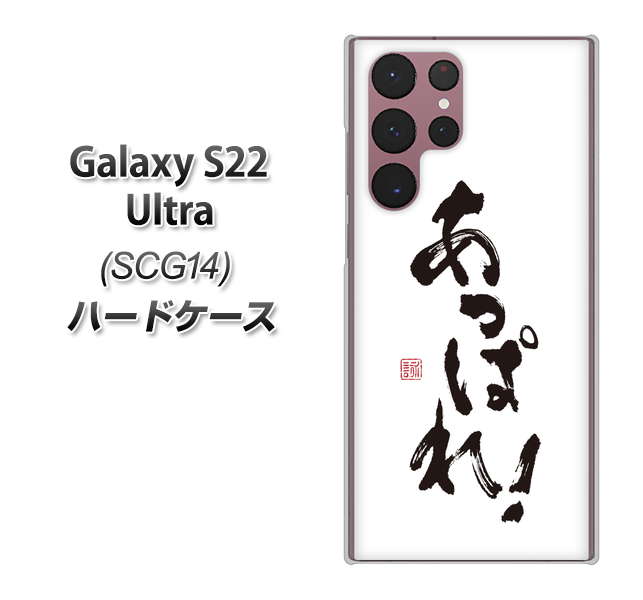Galaxy S22 Ultra SCG14 au 高画質仕上げ 背面印刷 ハードケース【OE846 あっぱれ!】