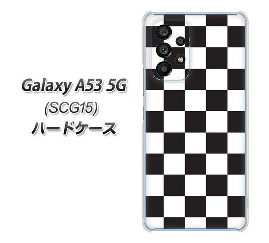 Galaxy A53 5G SCG15 au 高画質仕上げ 背面印刷 ハードケース【151 フラッグチェック】