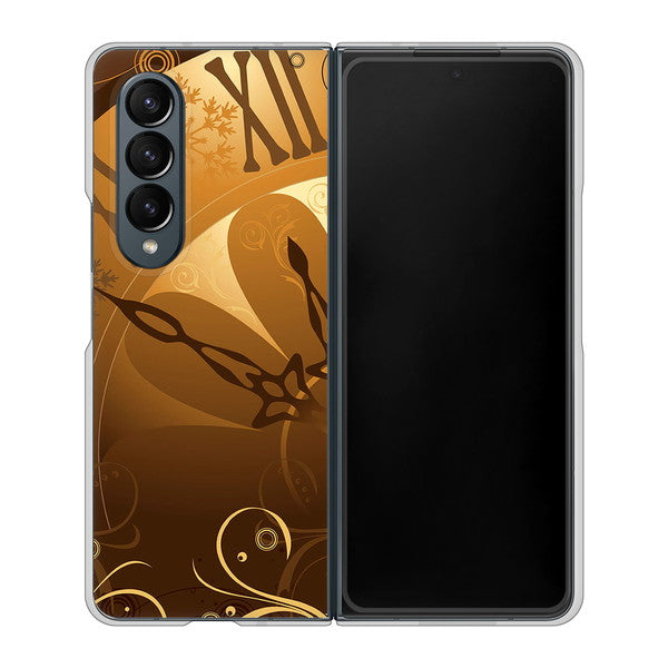 Galaxy Z Fold4 SCG16 au 高画質仕上げ 背面印刷 ハードケース【185 時を刻む針】