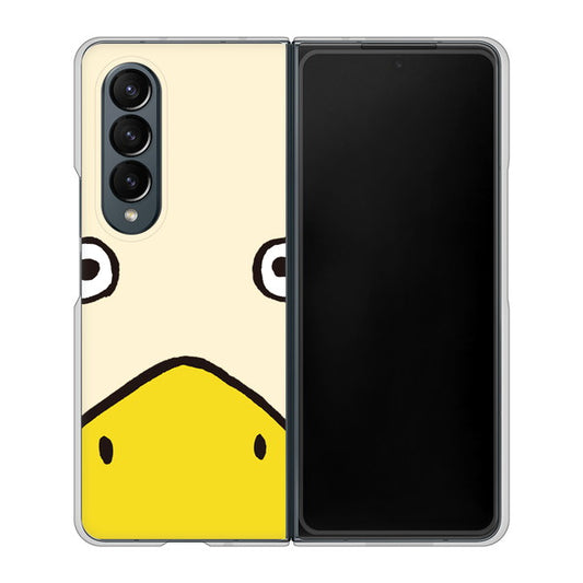 Galaxy Z Fold4 SCG16 au 高画質仕上げ 背面印刷 ハードケース【347 あひる】