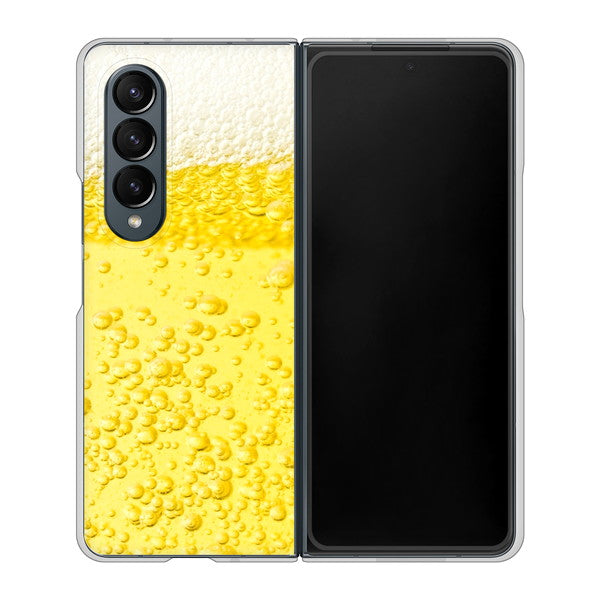 Galaxy Z Fold4 SCG16 au 高画質仕上げ 背面印刷 ハードケース【450 生ビール】